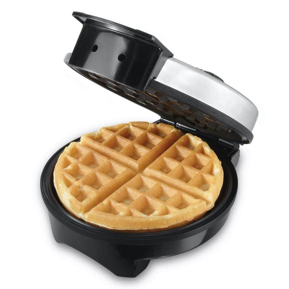 Oster 500-Watt Single Waffle Black Belgian Waffle Maker CKSTWF2000