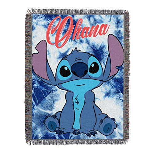 Disney Lilo and Stitch Tapestry Throw Blanket， 48x60， Multicolor， Polyester， 1 Each