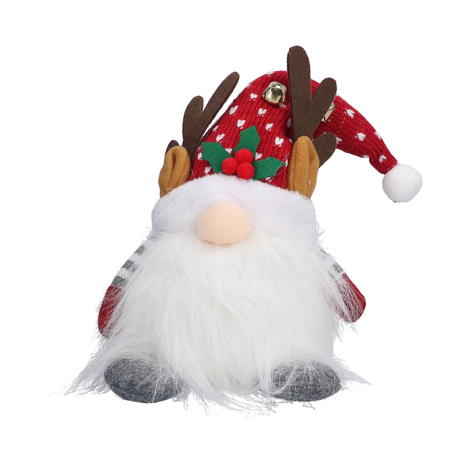 Christmas Gnome Red Bring Happiness Add Fashion Bring Good Luck Dwarf Luminous Doll