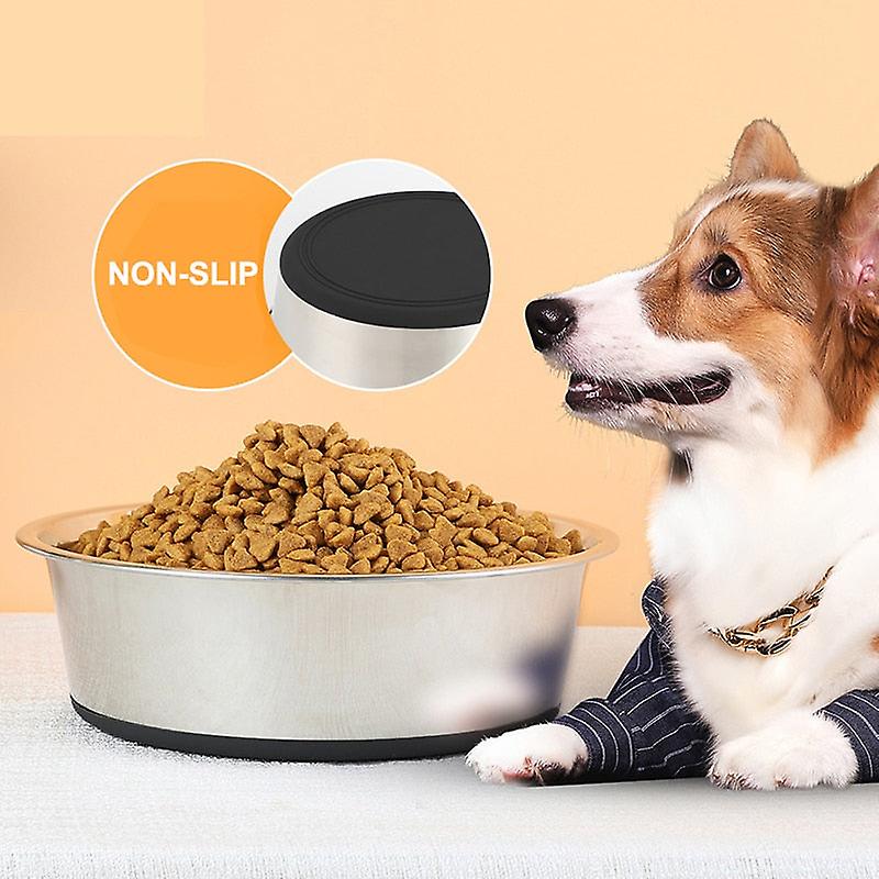 Anti skid stainless steel dog feeder