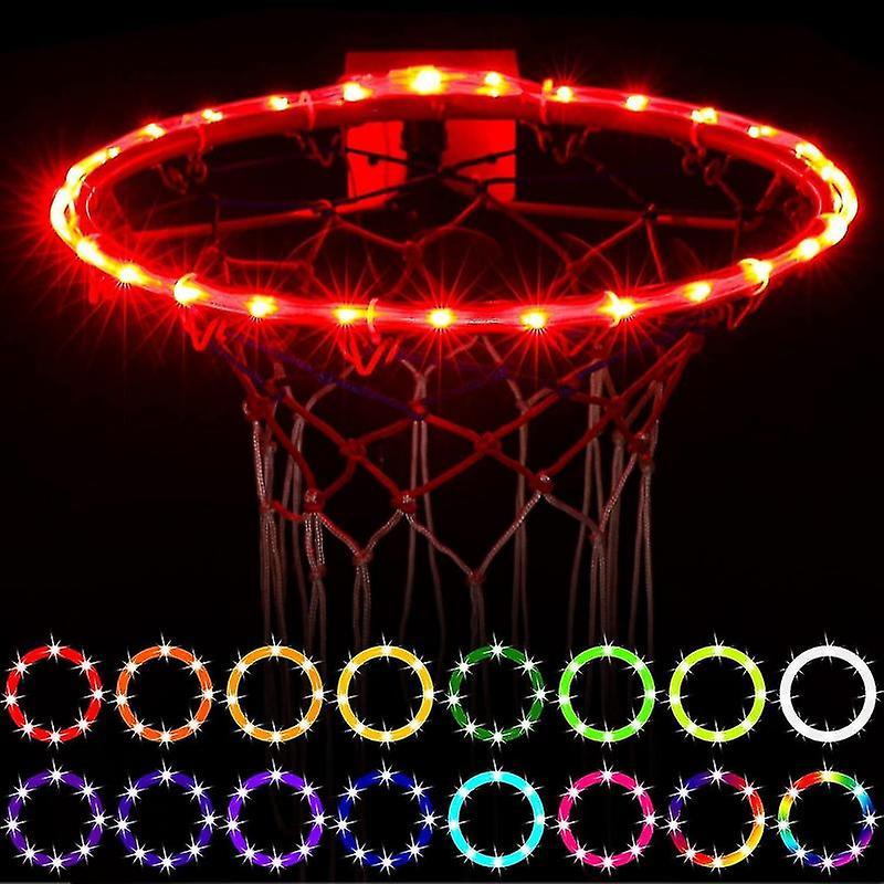 Led Basketball Hoop Lights， Remote Control Basketball Rim Led Light， 16 Color Change By Yourself， Wa