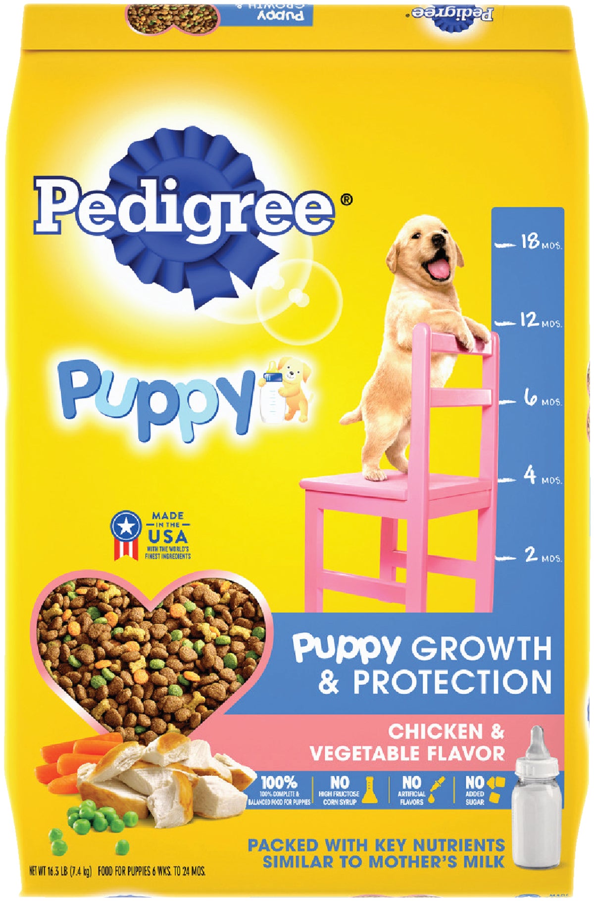 Pedigree Complete Nutrition For Puppies Dog Food 16.3 Lb.