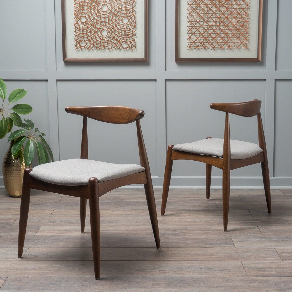 Francie Mid Century Modern Dining Chairs (Set of 2) by Christopher Knight Home   20.50\