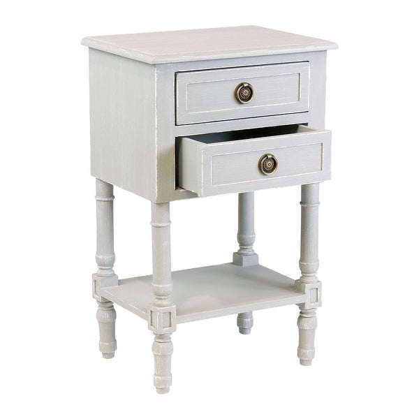 East at Main Painted Wood Side Table with Drawer