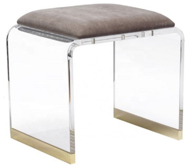 Ambrosio Stool   Contemporary   Footstools And Ottomans   by HomeCraftDecor  Houzz