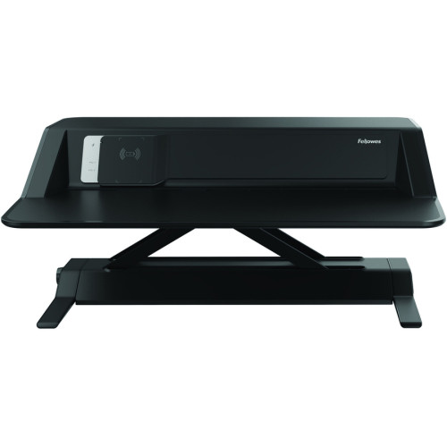 Fellowes Lotus DX Sit-Stand Workstation， 32.75w x 24.25d x 22.5h， Black (8080301)