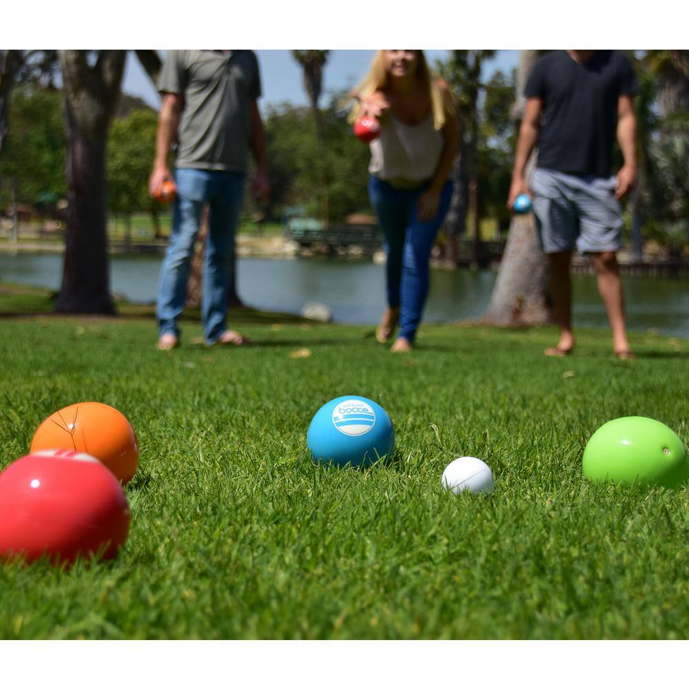 GoFloats Soft Bocce Set Includes 8 Weighted Balls Pallino and Case Play Indoors or Outdoors BOCCE-90-SOFT