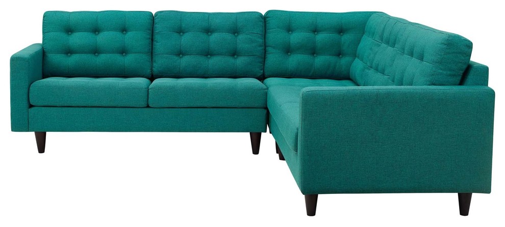 Modern Contemporary Urban Living Sectional Sofa Set  Fabric   Midcentury   Sectional Sofas   by House Bound  Houzz