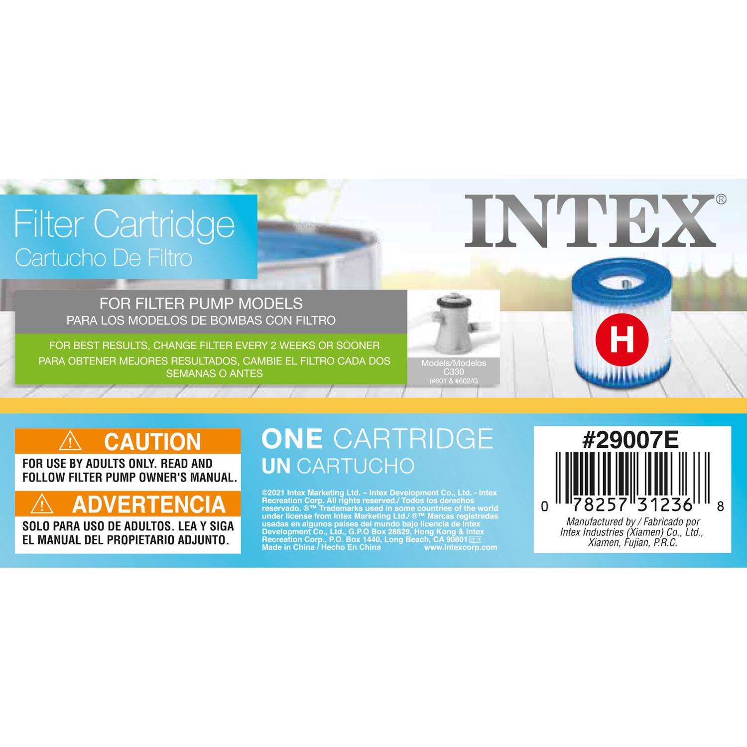 Intex Krystal Clear Pool Filter 3 in. H X 4 in. W X 3.625 in. L