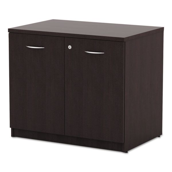 Alera Valencia Series Storage Cabinet， 34.13w x 22.78d x 29.5h， Espresso