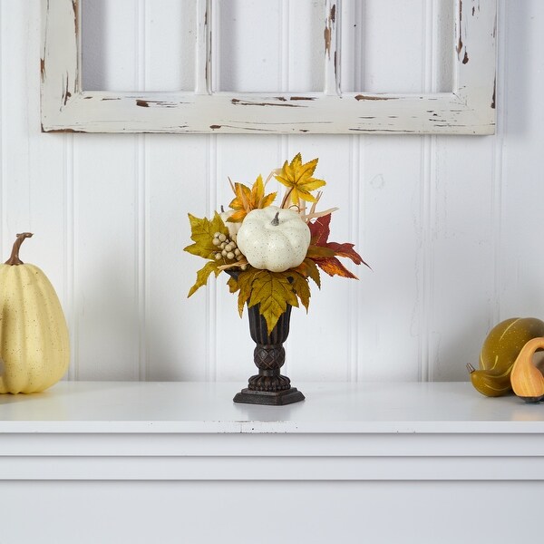 13 Fall Pumpkin and Berries Artificial Autumn Arrangement