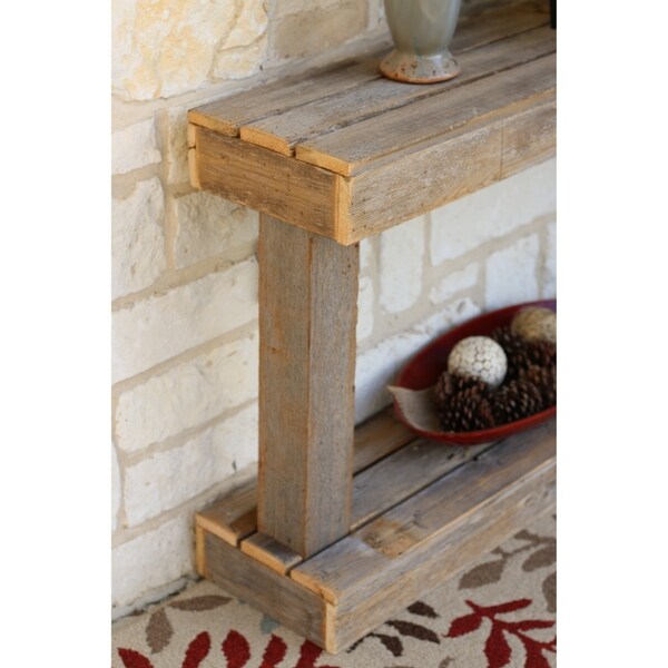 Natural Pedestal Console