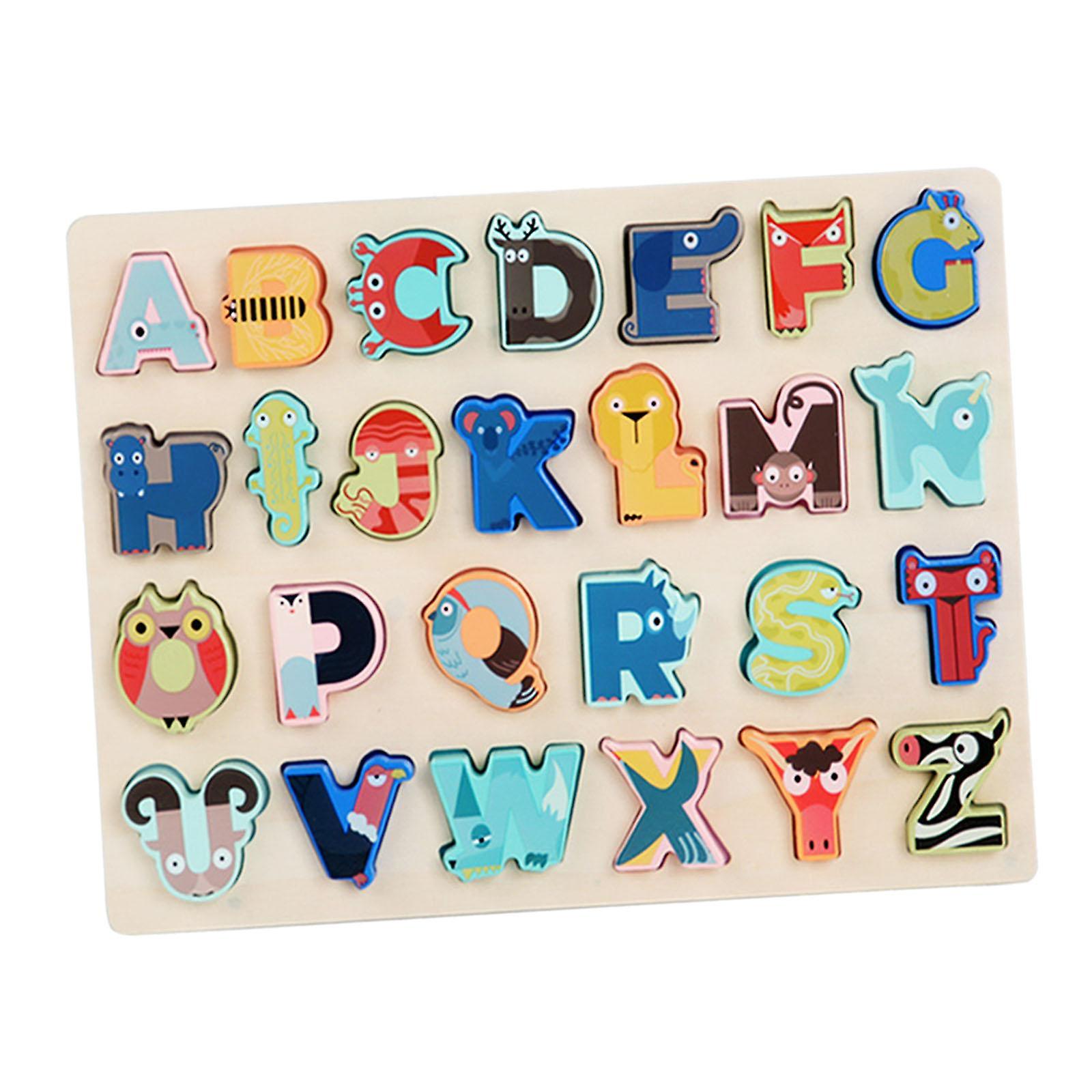 Animal Letter Matching Puzzle Interactive For Focus Imagination Independence