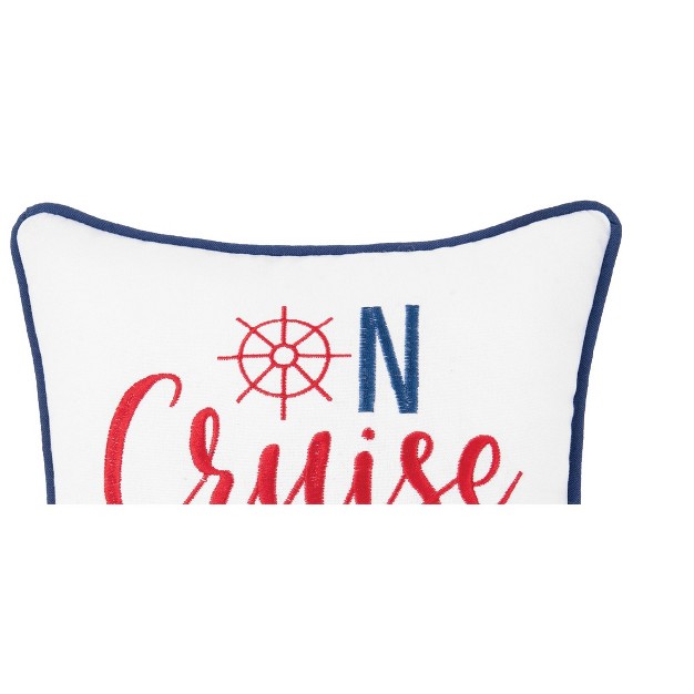 C amp f Home On Cruise Control Embroidered Throw Pillow