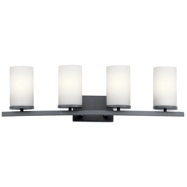 Kichler Lighting Crosby 4-Light Vanity Light Black