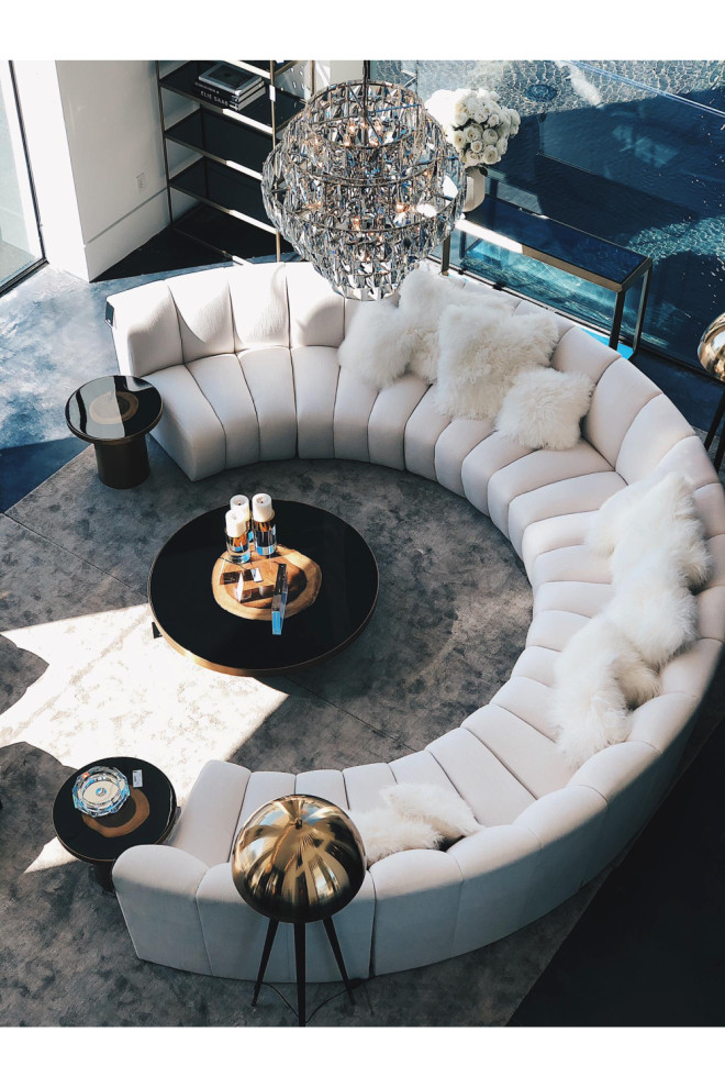 Curved Modular Sofa  Eichholtz Lando   Transitional   Armchairs And Accent Chairs   by Oroa   Distinctive Furniture  Houzz