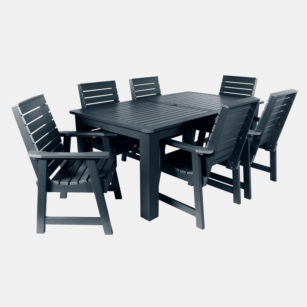 Weatherly 7 piece Outdoor Dining Set   42\