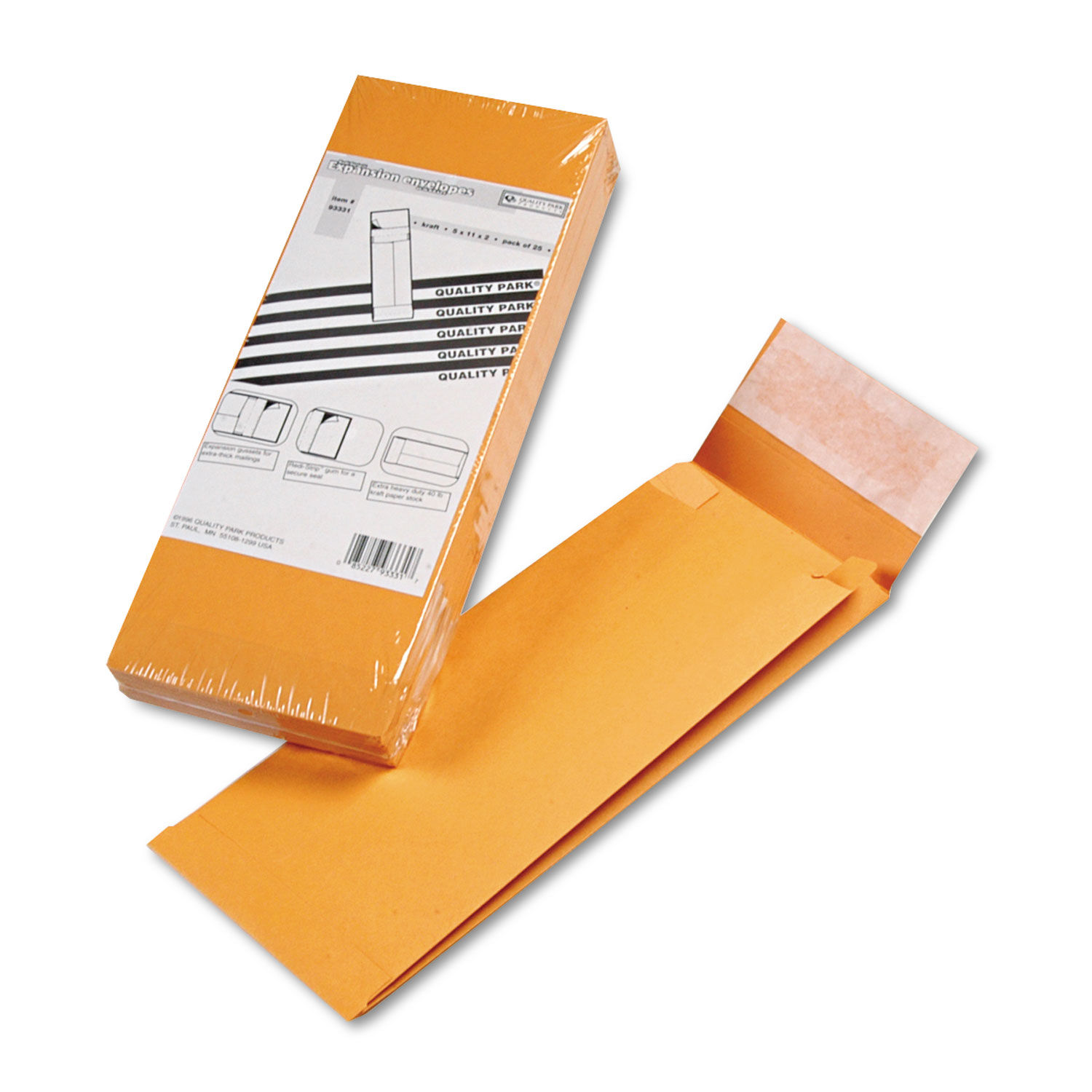 Redi-Strip Kraft Expansion Envelope by Quality Parkandtrade; QUA93331