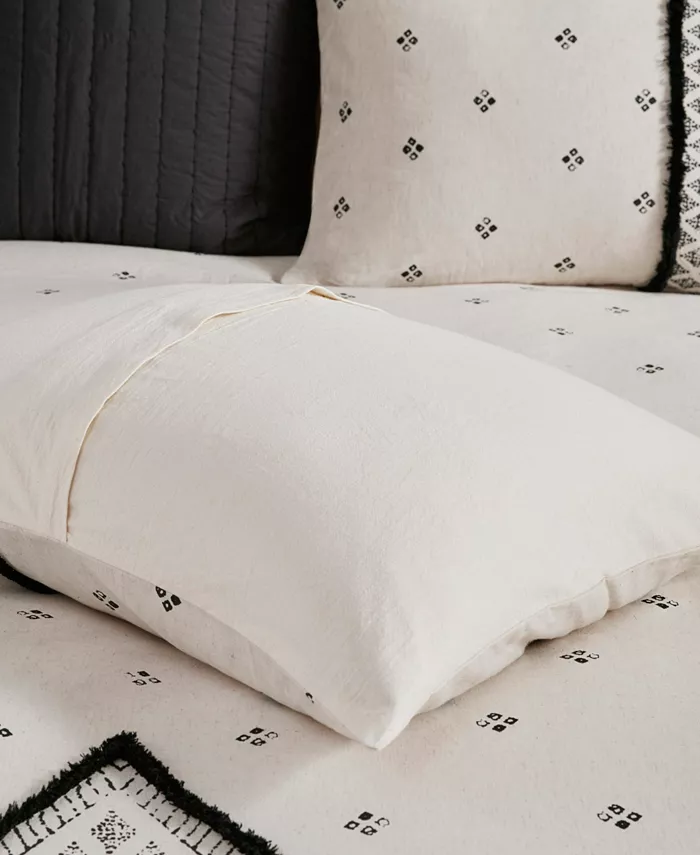 INK+IVY Marta Cotton 3-Pc. Duvet Cover Set， Full Queen