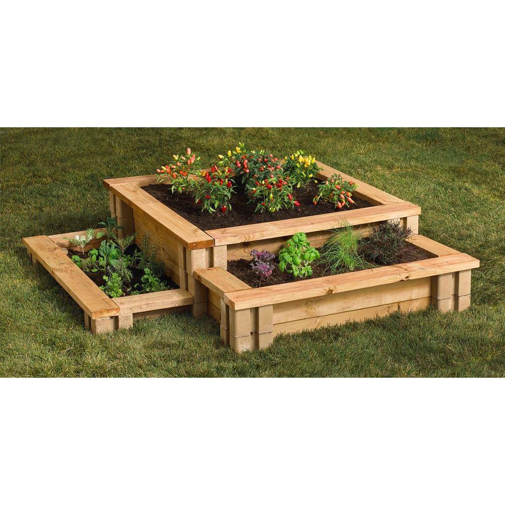 Oldcastle 7.5 in. x 7.5 in. x 5.5 in. Tan Brown Concrete Planter Wall Block 16202336