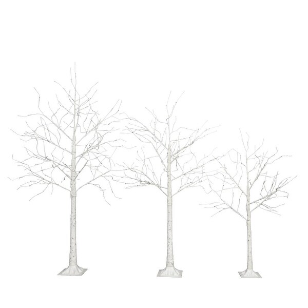 4 FT 48 LED/5 FT 72 LED/6 FT 96 LED Artificial Lighted Birch Tree