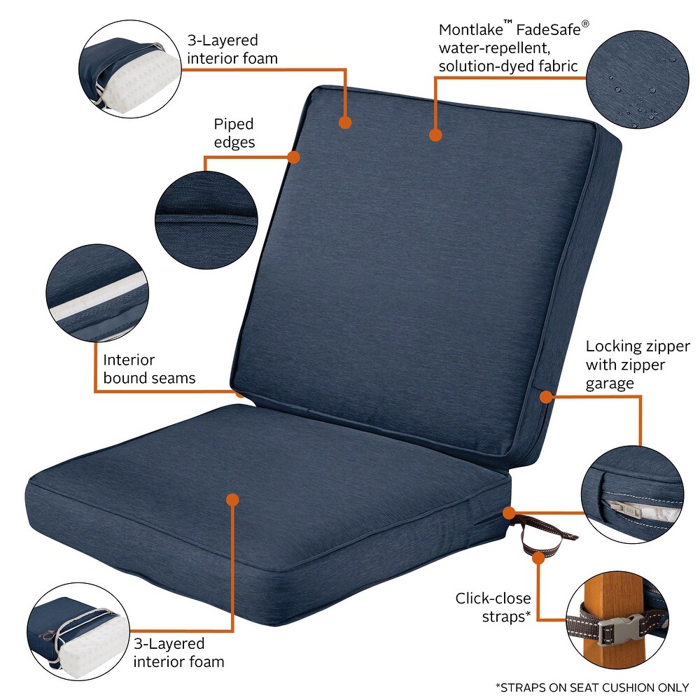 Montlake FadeSafe Patio Chair Cushion   3\