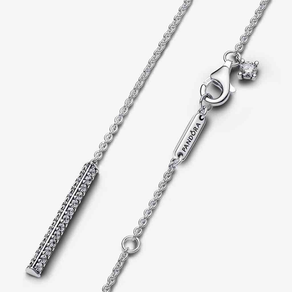 PANDORA  Pandora Timeless Pavé Prism Drop Necklace