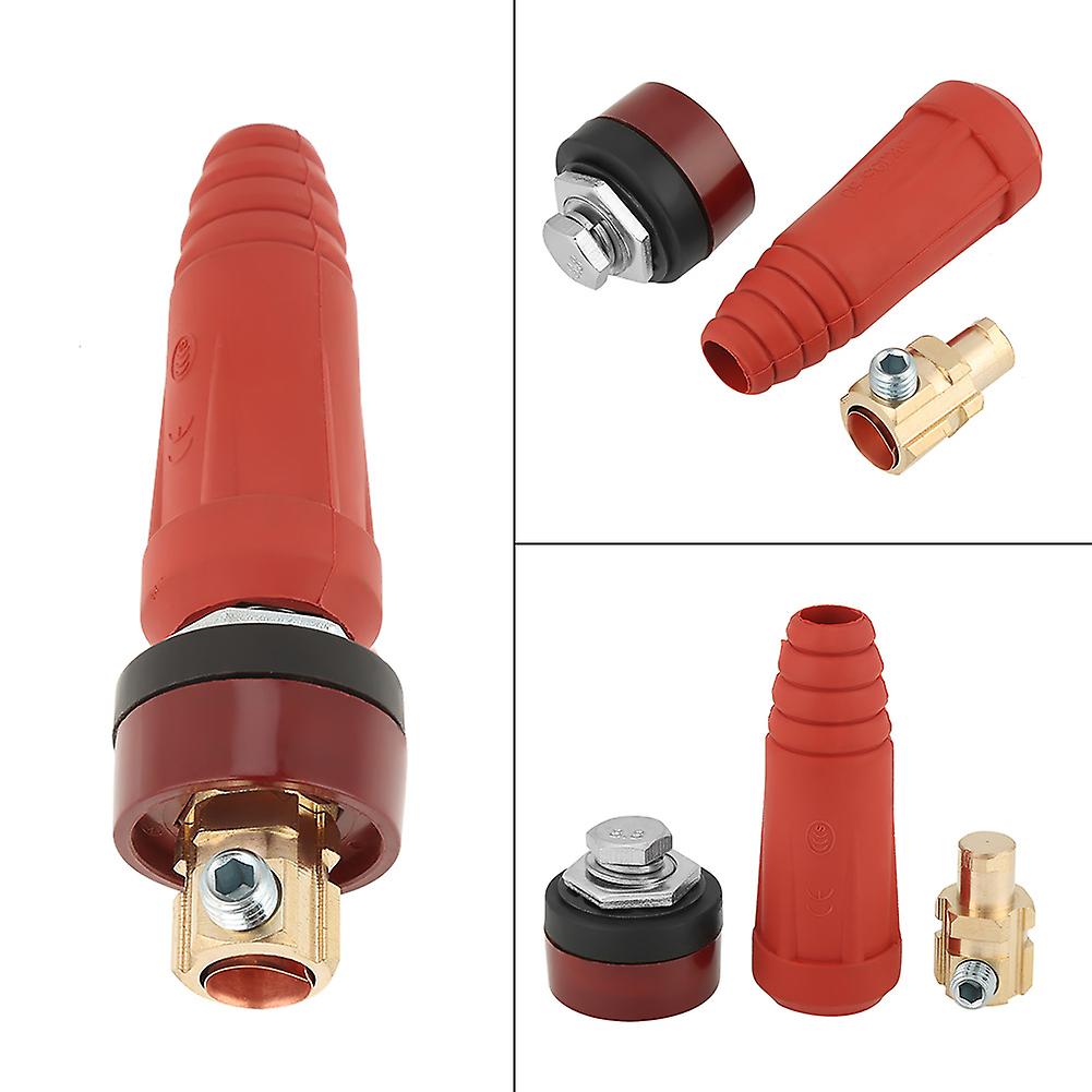 1pcs/set Dkj35-50 Red Quick Fitting Cable Connector Plug With Socket For Welding Machine