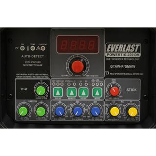 Everlast 200 Amp PowerTIG 200DV IGBT Digital Inverter ACDC StickTIG Welder with High Frequency and Lift TIG Start 120V240V PowerTIG 200DV