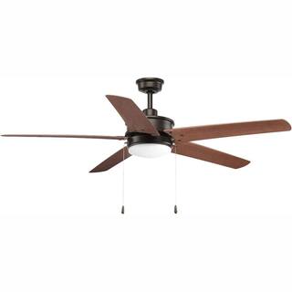 Progress Lighting Whirl Collection 60 in. LED Antique Bronze IndoorOutdoor Ceiling Fan P2574-2030K