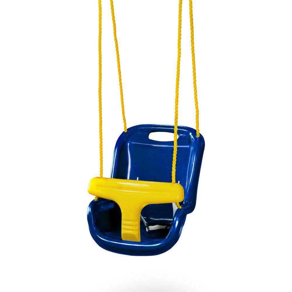 Gorilla Playsets Blue Infant Swing with High Back 04-0032-B