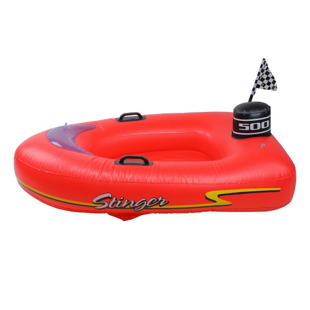 Inflatable 1 person Stinger Speedboat Swimming Pool Raft Float Red black