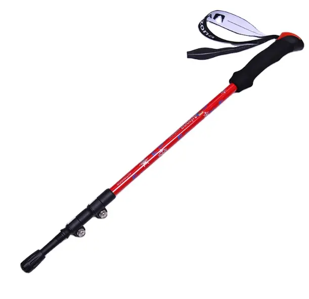 Telescopic Duralumin Aluminum Carbon Fiber Hiking Trekking Retractable Poles Walking Sticks