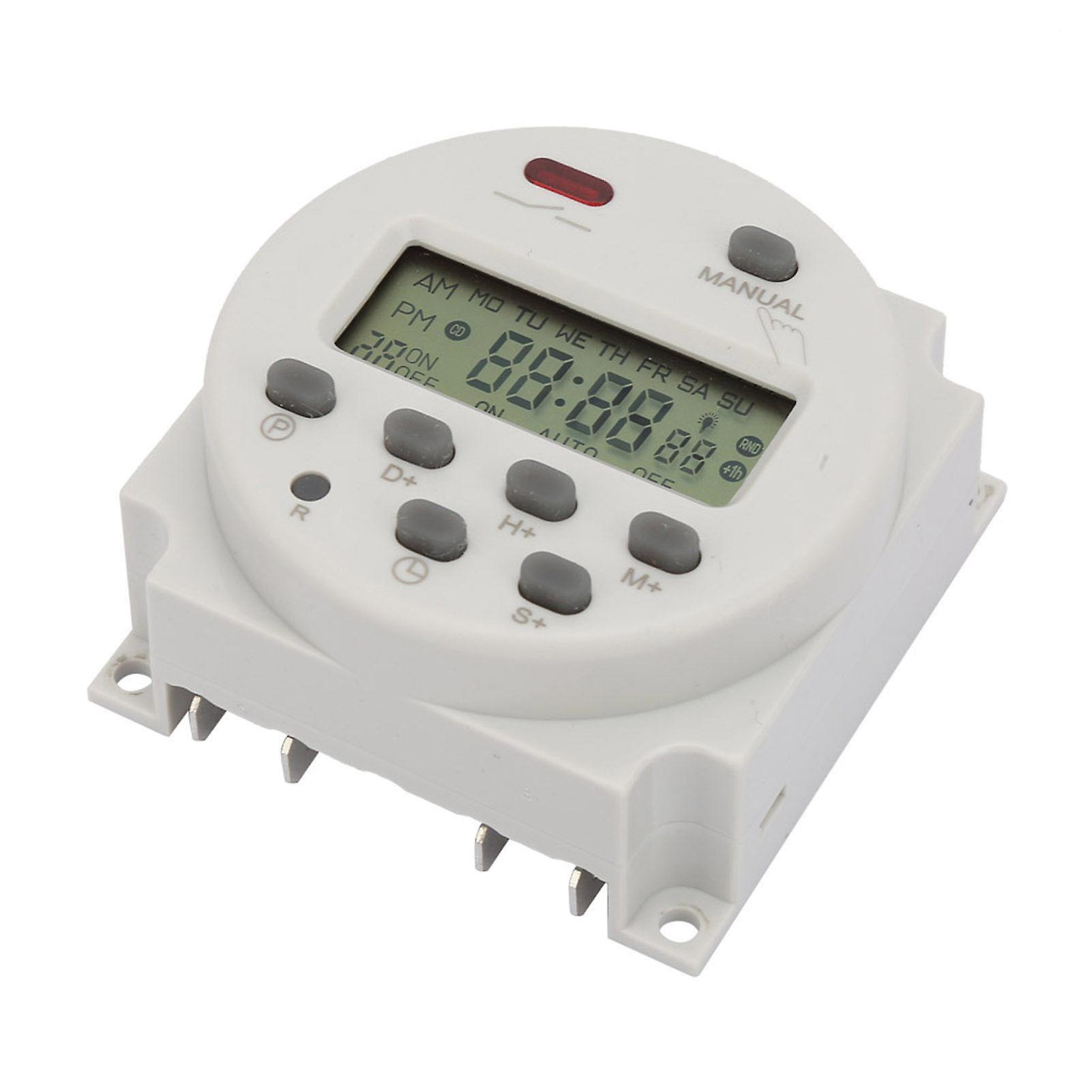 Small Type 7 Days Programmable Digital Displayed Timer Switch 1s~168h 5va(220v Ac)