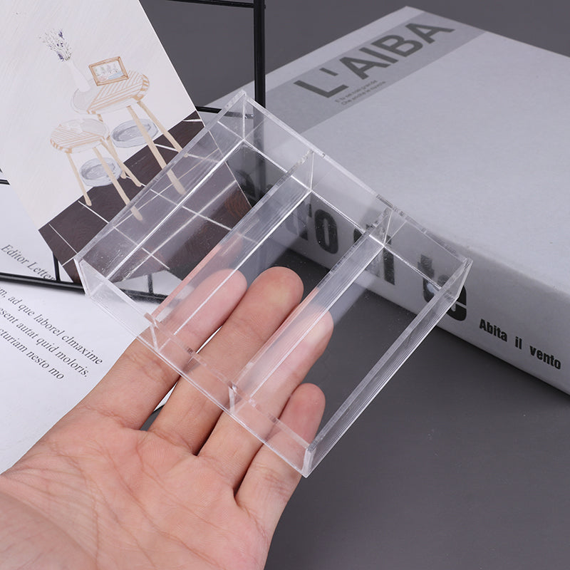 MageCrux 1/12 Dollhouse Miniature Acrylic Display Case Cupboard Showcase Display Shelf