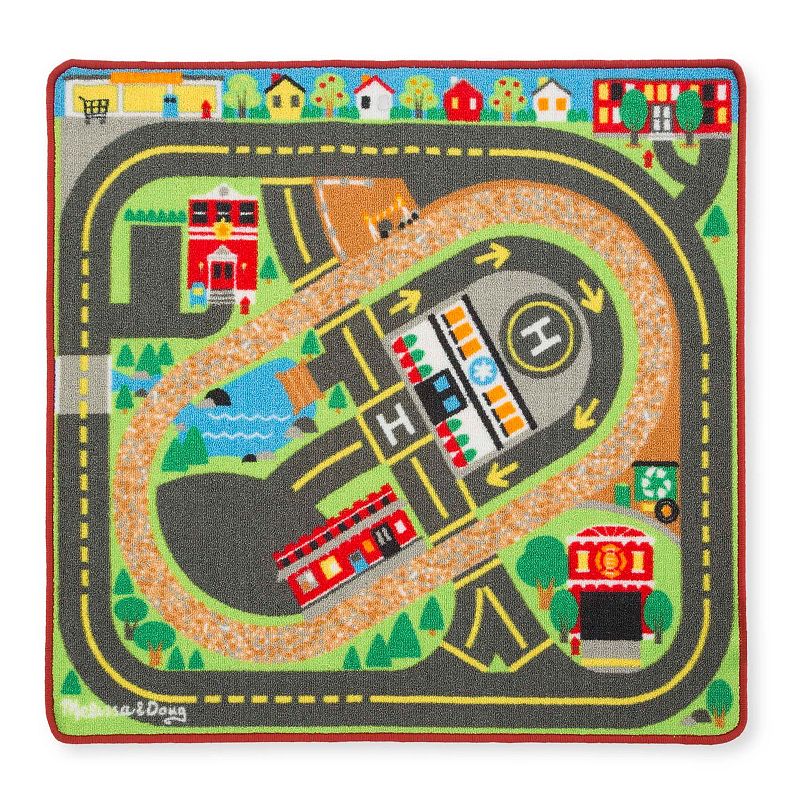 Melissa and Doug Deluxe Multi-Vehicle Activity Rug