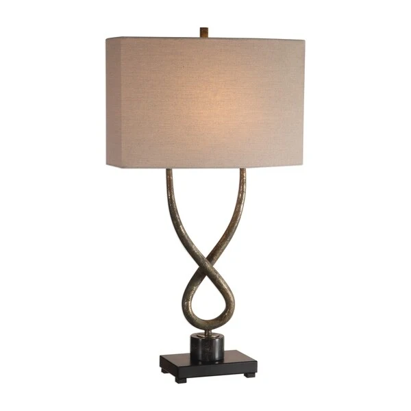 Uttermost Talema Distressed Aged Silver Leaf 1-light Table Lamp