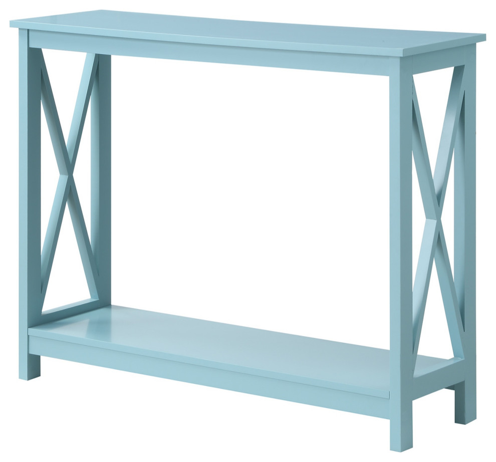 Oxford Console Table With Shelf   Contemporary   Console Tables   by VirVentures  Houzz