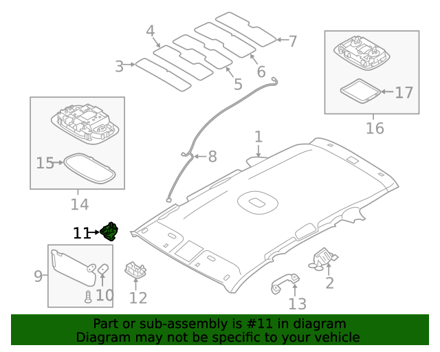 Genuine OE Kia Sun-Visor Retainer - 85235-A9000BGA