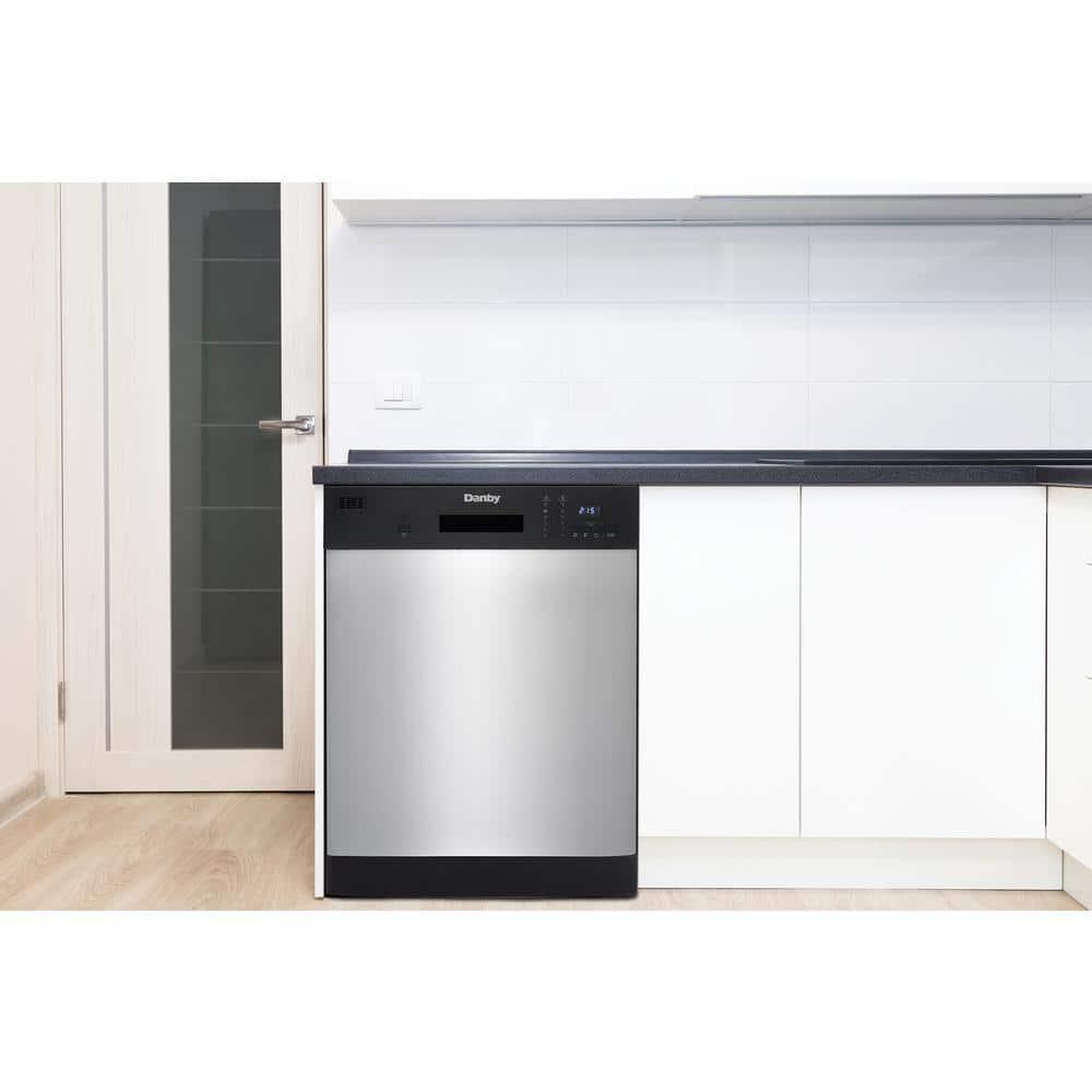 Danby 24 inFront Control Stainless Steel Dishwasher with Stainless Steel Tub 52 DB