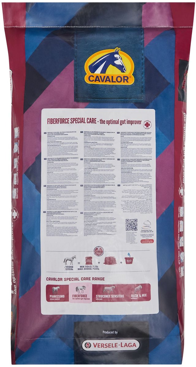 Cavalor Fiberforce Horse Feed， 33-lb bag