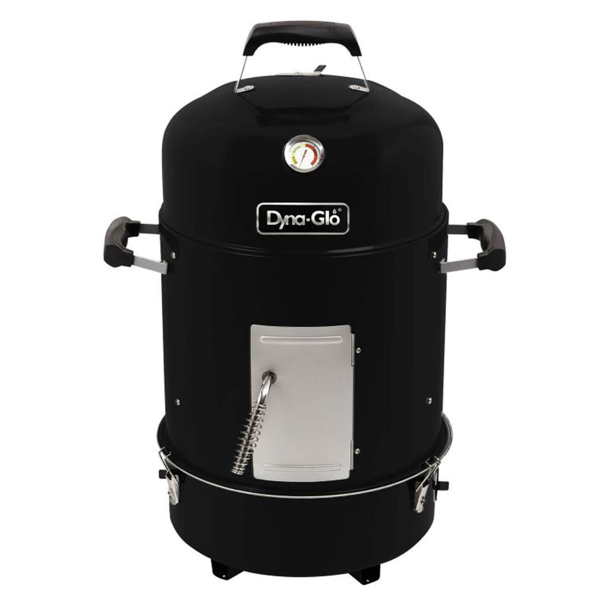 DynaGlo Compact Charcoal Bullet Smoker  Black  Black