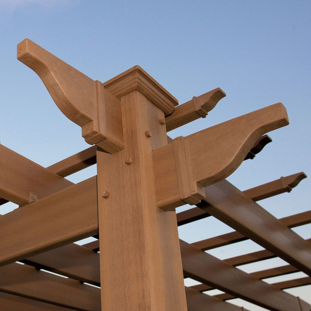 88 quotx88 quotx95.25 quotLakewood Pergola  Cedar   Traditional   Pergolas   by ArchitecturalDepot  Houzz