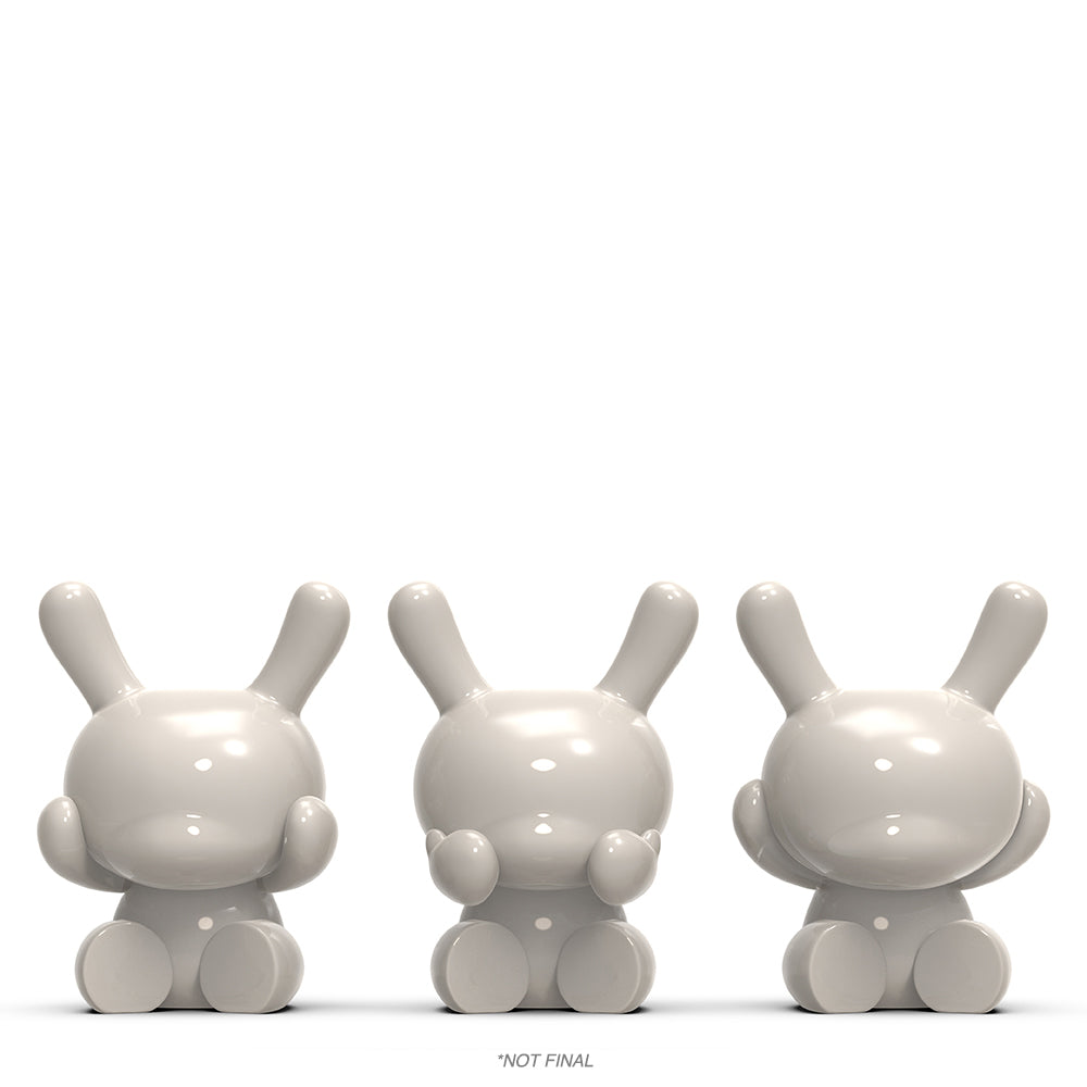 Three Wise Dunnys 5” Porcelain 3-Pack - White Edition - Limited Edition of 500 (PRE-ORDER)