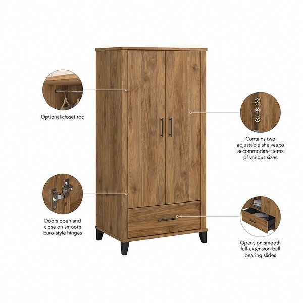 Somerset Large Armoire Cabinet by Bush Furniture - - 35242714