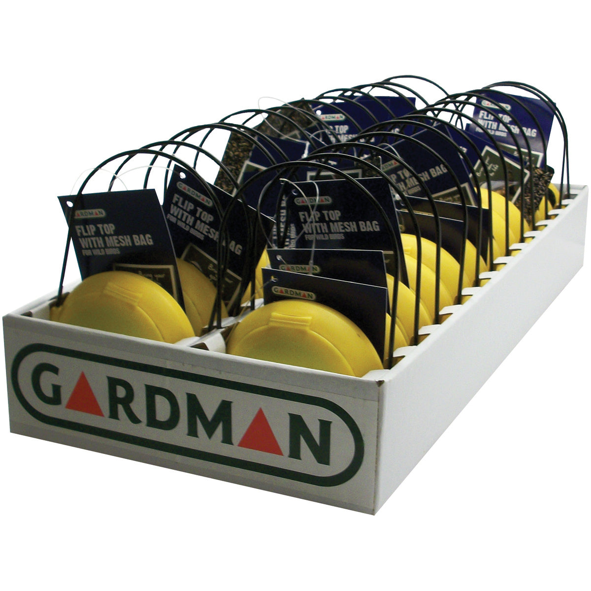 Gardman Flip Top Thistle Feeder Bag - Yellow with Black