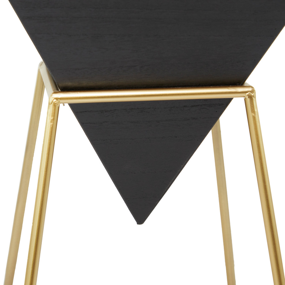 Modern Black Wood Accent Table 562391   Contemporary   Side Tables And End Tables   by Brimfield  ampMay  Houzz