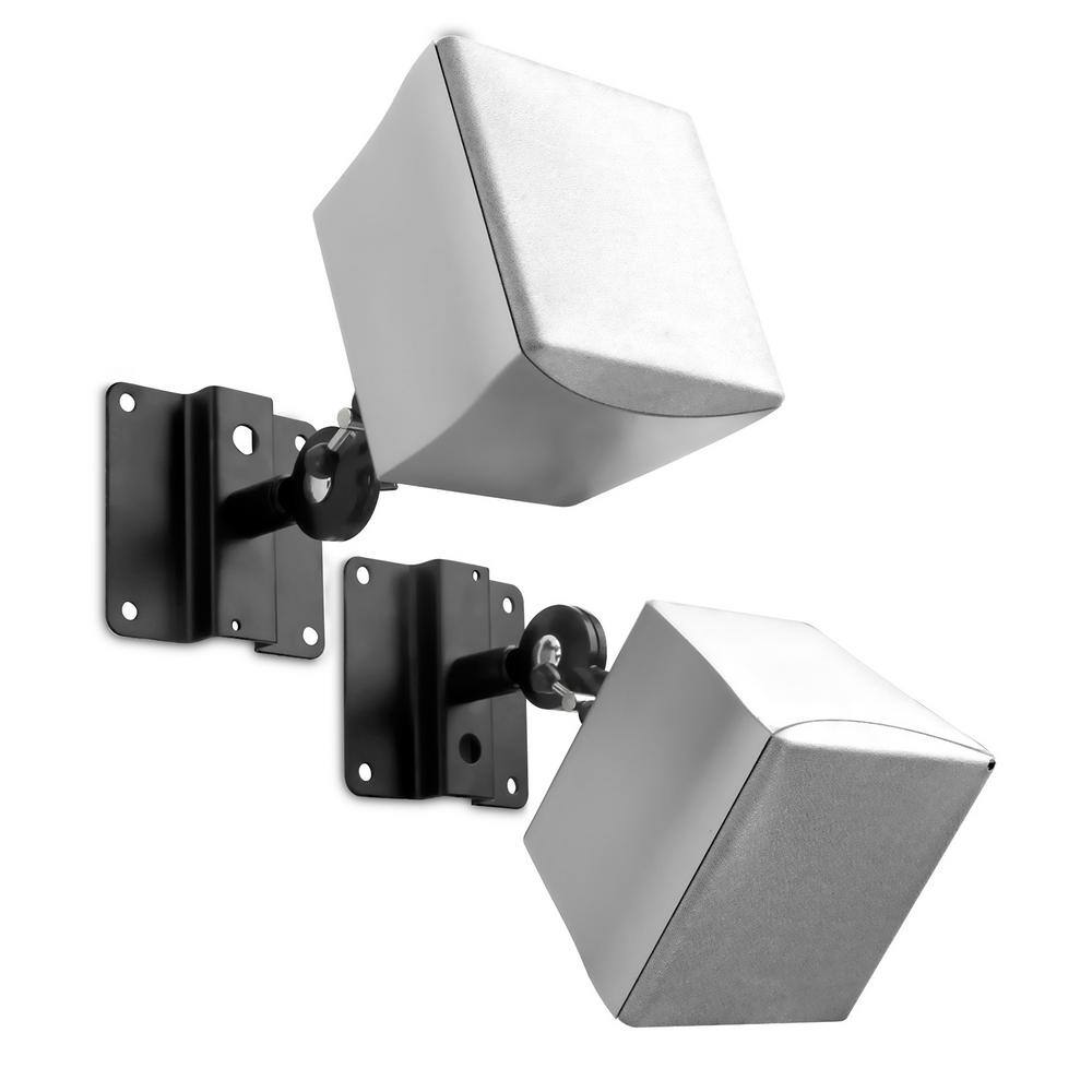 mount-it! Heavy-Duty Universal Speaker Mounts for WallsCeiling Black MI-SB03