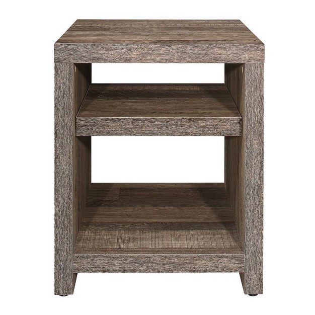 Danio End Table In Rustic Natural Lexicon