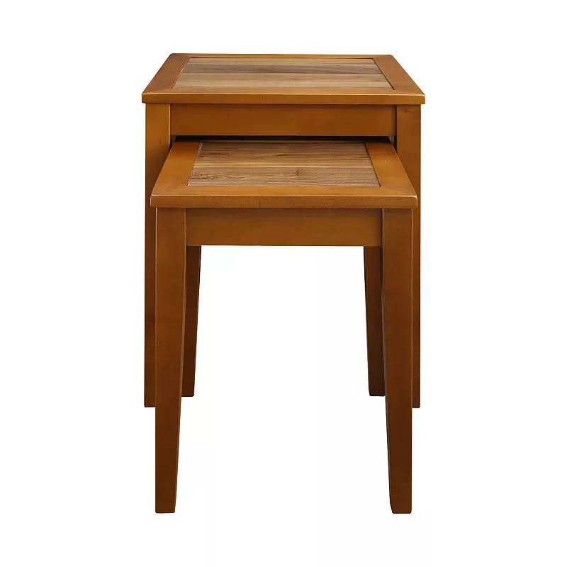 Casual Home Lincoln Nesting End Tables and Concealed Compartment